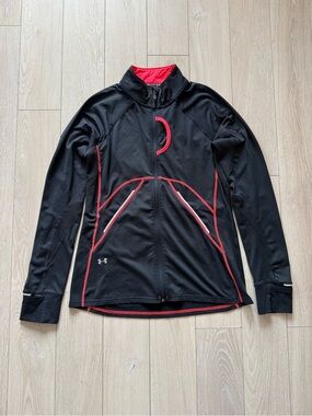 Under Armour ColdGear Running Jacket in Black & Pink Women’s Size Medium